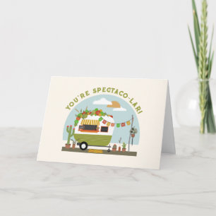 Taco Truck Camper Puns Groen Valentijnsdag Kaart
