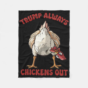 taco trump altijd kip uit grappige kip tarief fleece deken