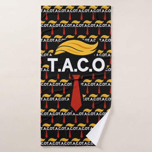 Taco Trump chasse toujours les poulets (Serviette de bain)
