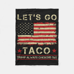 Taco Trump Gaat Altijd Op De Loop Grappig Laten We Fleece Deken