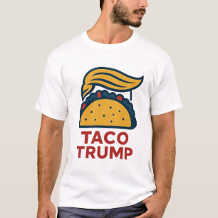 Taco Trump grappige politieke mashup T-shirt