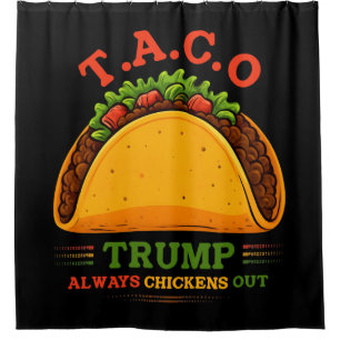 Taco Trump kipt altijd grappig uit Douchegordijn