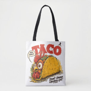 TACO Trump kipt altijd grappige politieke Draagtas