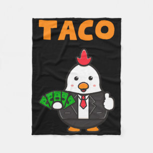 Taco Trump kipt altijd grappige trendy kip uit Fleece Deken