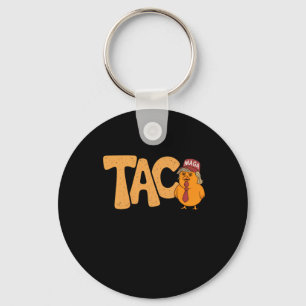 Taco Trump kipt altijd grappige trendy kip uit Sleutelhanger