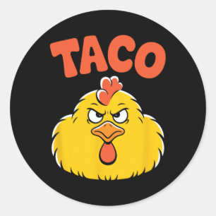 Taco Trump kipt altijd politieke humor uit de kast Ronde Sticker