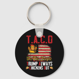 Taco Trump Piept Altijd Als Een Kip Grappig Laten Sleutelhanger