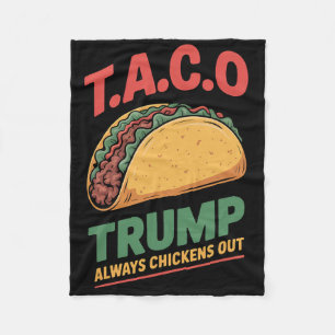 Taco Trump Piept Altijd Uit Funny Taco Fleece Deken
