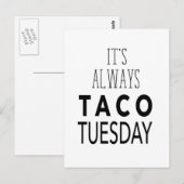 TACO TUESDAY BRIEFKAART (Voorkant / Achterkant)