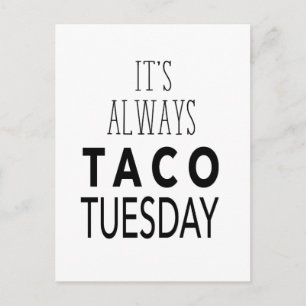 TACO TUESDAY BRIEFKAART
