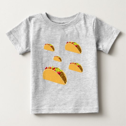 Taco Tuesday Design - Baby Fine Jersey T-Shirt (Devant)