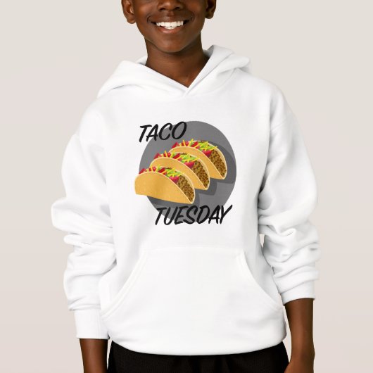 Taco Tuesday Design - Sweat - shirt à capuche de b (Devant)