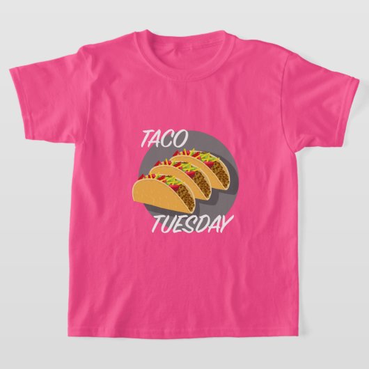 Taco Tuesday Design - T-Shirt de base pour enfants (Poser)