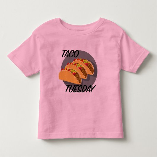 Taco Tuesday Design - Toddler Fine Jersey T-Shirt (Devant)