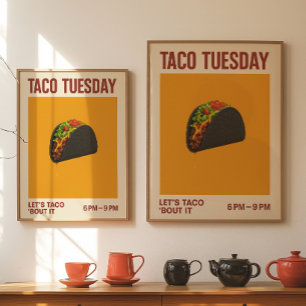 Taco Tuesday Keuken Muur Kunst Grappige Taco Pos Poster