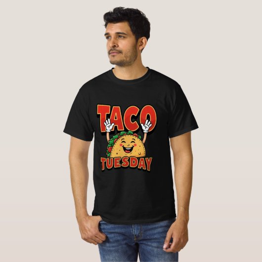 Taco TuesDay Mannen T-shirt (Voorkant volledig)