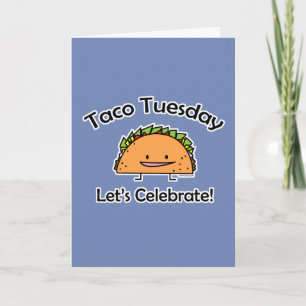Taco Tuesday shell kaas Mexicaans eten Bedankkaart