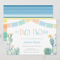 Taco TWEE dagen Dinsdag 2e verjaardag Fiesta for B