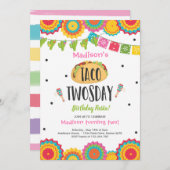 Taco tweedaagse verjaardag Fiesta 2e verjaardag in Kaart (Voorkant / Achterkant)