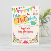 Taco TWOsday Fiesta 2ème anniversaire Invitation (Debout devant)