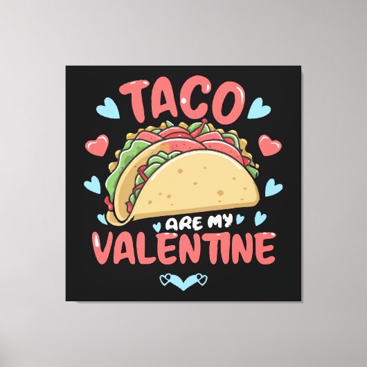 Taco-valentijn Canvas Afdruk (Voorkant)