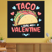 Taco-valentijn Canvas Afdruk (Insitu (Woonkamer))