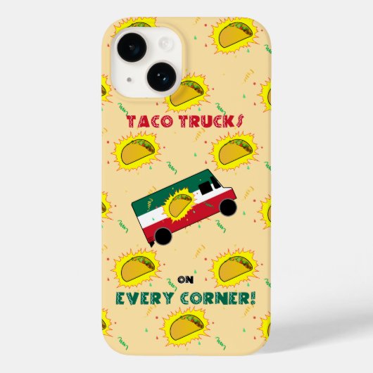 Taco-vrachtwagens op elke hoek Case-Mate iPhone case (Achterkant)