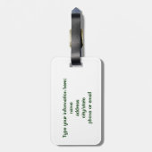 Taco vs burrito bagagelabel (Achterkant verticaal)