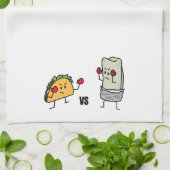 Taco vs burrito theedoek (Gevouwen)