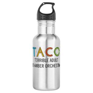 TACO-waterfles (18 oz), roestvrij staal Waterfles