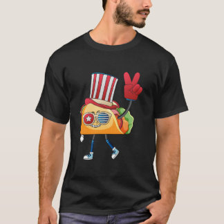 Taco Zonnebril Amerikaanse Vlag Usa 4 juli Familie T-shirt