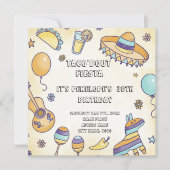 Taco'about Anniversaire Fête Invitation (Devant)