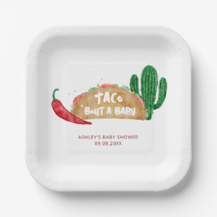 Taco'Bout a Baby shower Fiesta Persoonlijk Papieren Bordje
