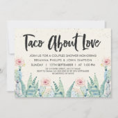 Taco'Bout Love Couples Shower Uitnodiging (Voorkant)