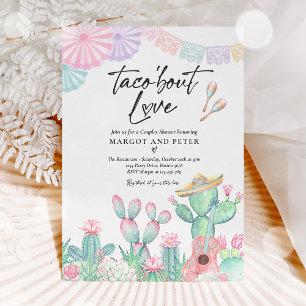 Taco'Bout Love Fiesta Couples Shower Cactus Kaart