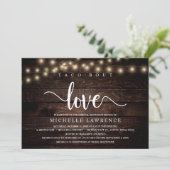 Taco'bout Love, Rustic Vrijgezellenfeest Celebrati Kaart (Staand voorkant)