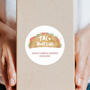 Taco'Bout Love Wedding Vrijgezellenfeest Fiesta Ronde Sticker