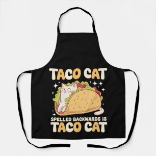 Tacocat achterstevoren gespeld Taco Cat Mexicaans Schort