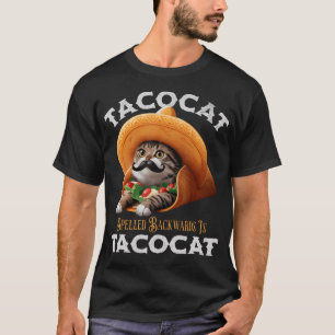 Tacocat achterwaarts gespeld is Tacocat Mexican Fo T-shirt