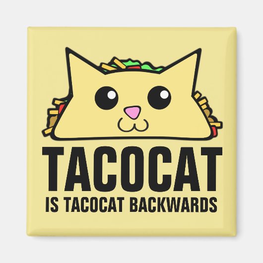 Tacocat Backwards Magneet (Voorkant)
