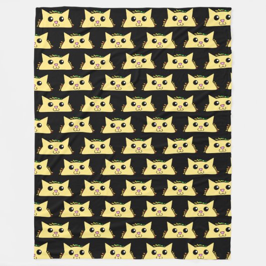 Tacocat Black Fleece Blanket (Voorkant)