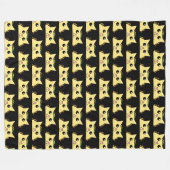 Tacocat Black Fleece Blanket (Voorkant (Horizontaal))