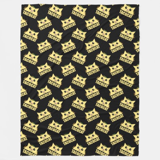 Tacocat Black II Fleece Blanket Deken (Voorkant)