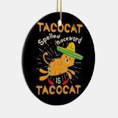 Tacocat Graphic Cinco de Mayo Cat Taco Keramisch Ornament (Rechts)