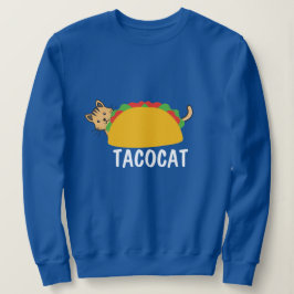 Tacocat Shirt, Grappig Palindroom Cat Taco Graphic Trui
