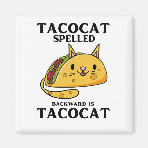 Tacocat Spelde Backward is tacocat Magneet
