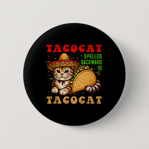 Tacocat spelde taco's en katten Cinco de Ma Ronde Button 5,7 Cm