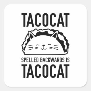 Tacocat Vierkante Sticker