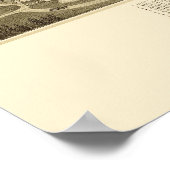 Tacoma, WA Panorama - 1885 Poster (Hoek)