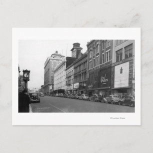 Tacoma, WA Uitzicht Broadway zien North Briefkaart